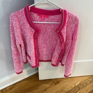 Lily Pulitizer Sweater Jacket Pink Size Small